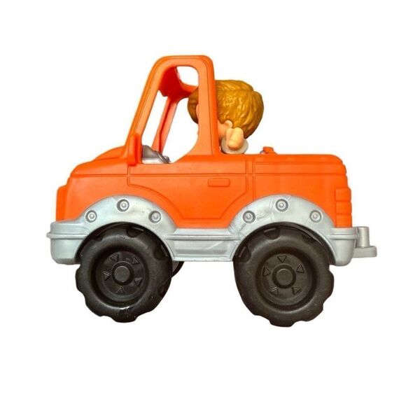 Fisher Price Little People Help a Friend Pickup Truck Orange with Little Boy - Picture 3 of 10